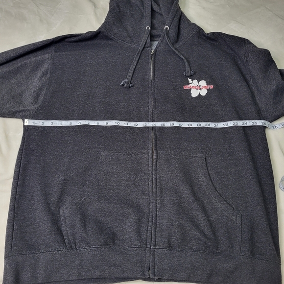 Trader Joes Gray Zip-Up Hoodie. - Picture 9 of 12